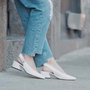 MARC FISHER WHITE HEELS